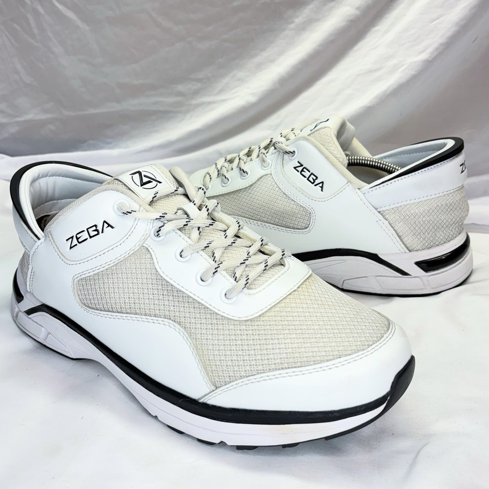 Zeba Shoes Hands Free Slip On Sneakers Mens US 13 Athletic Shoes Mesh White